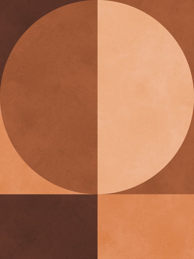 Brown geometric art 7