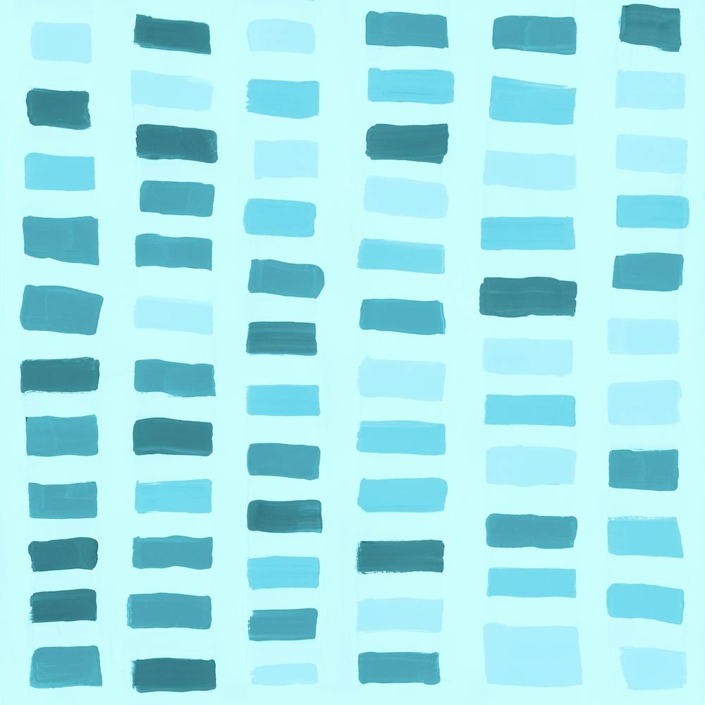 Painted Color Block Window Pane In Mint