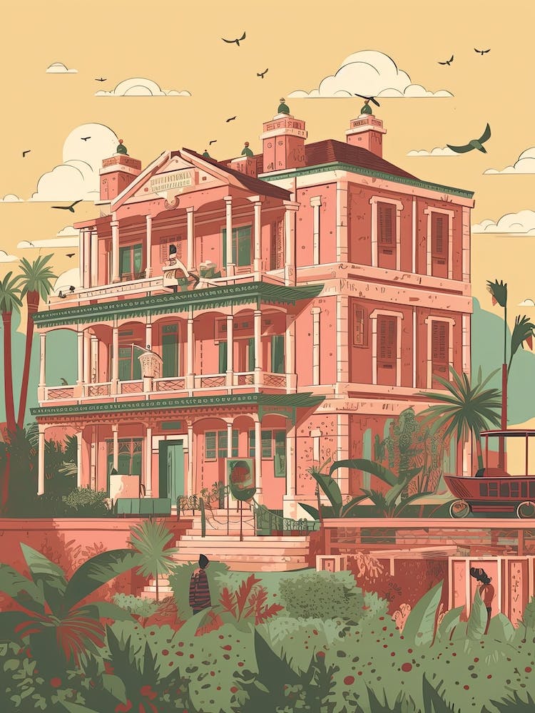 Lahore Pakistan Reise Illustration 2