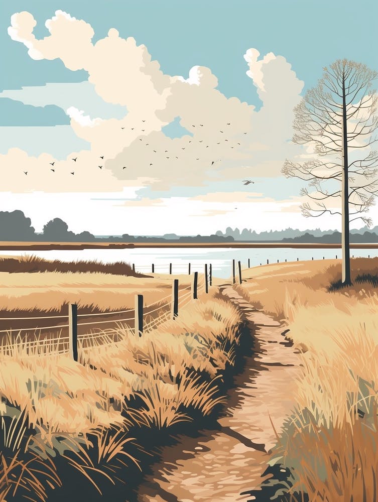 The Thames Path England 1 Hiking Trail Landscape