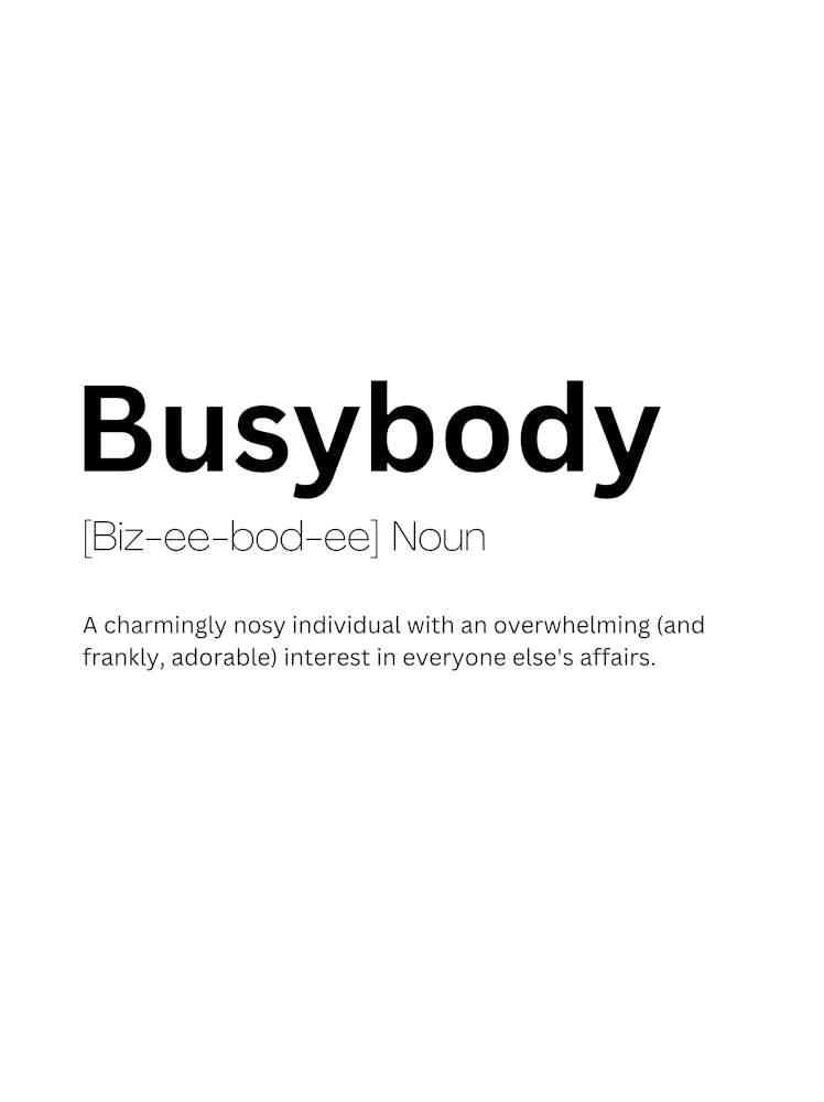 Busybody Definition Meaning
