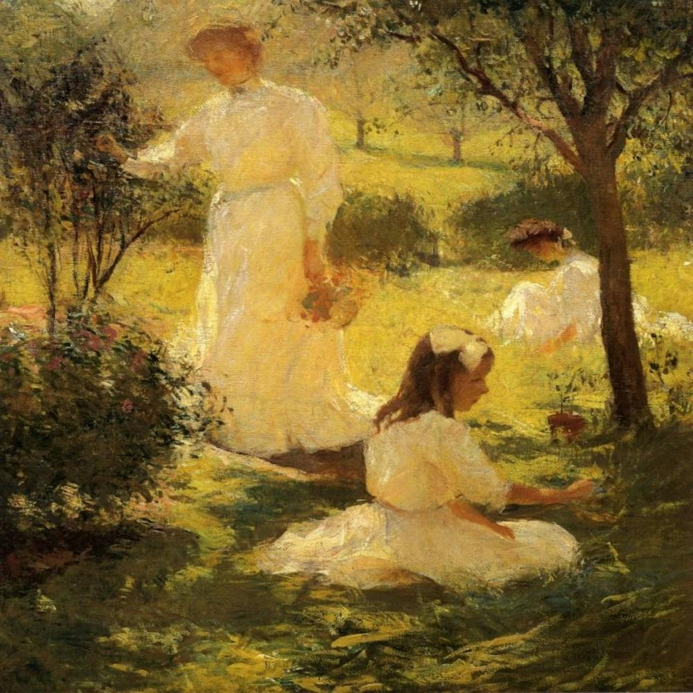 Girls in the Garden1906 .Frank Weston Benson