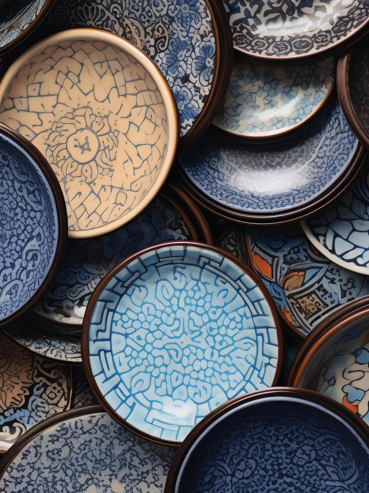 Blue And White Plates
