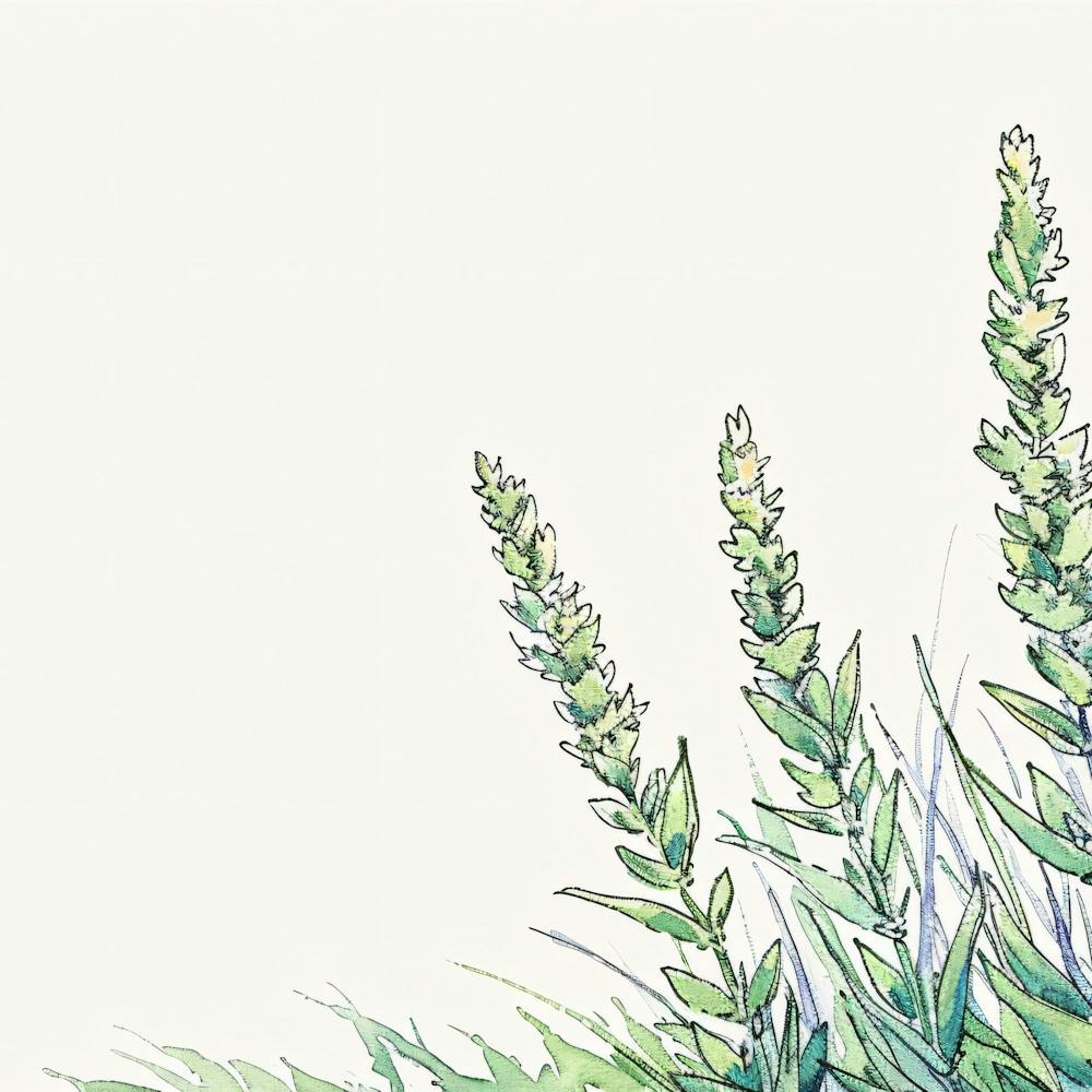 Watercolor Grasses