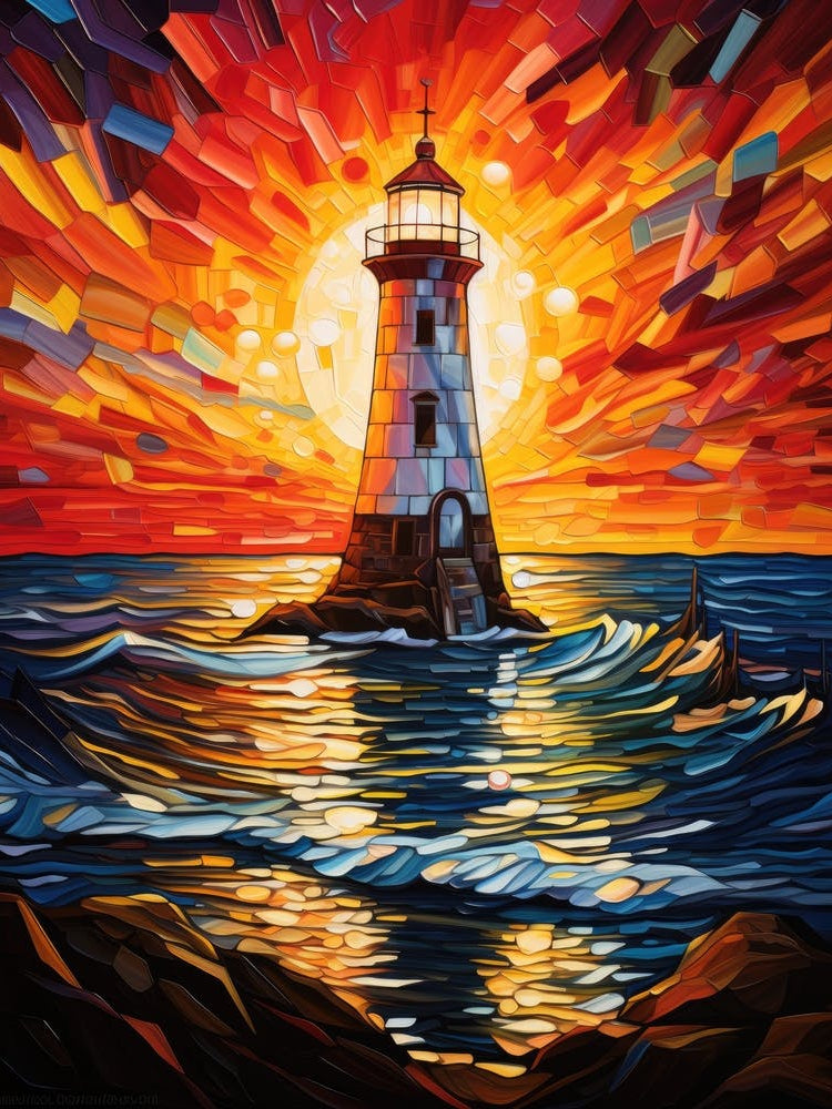 Lighthouse At Sunset 5