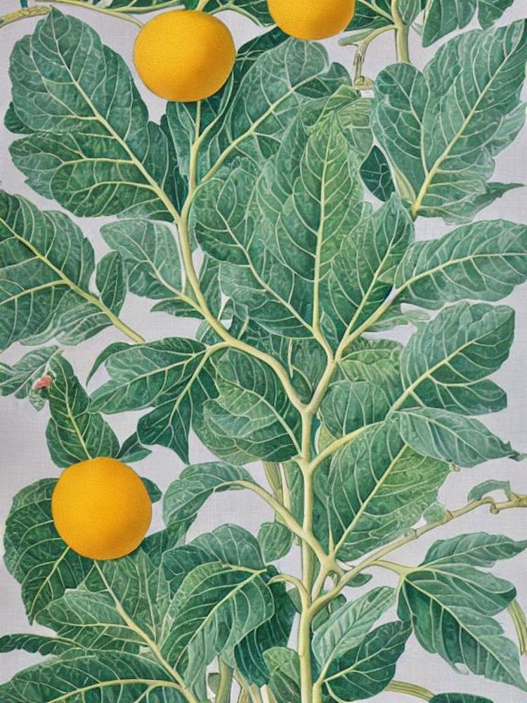 Ugli Fruit 2 Vintage Botanical Fruit