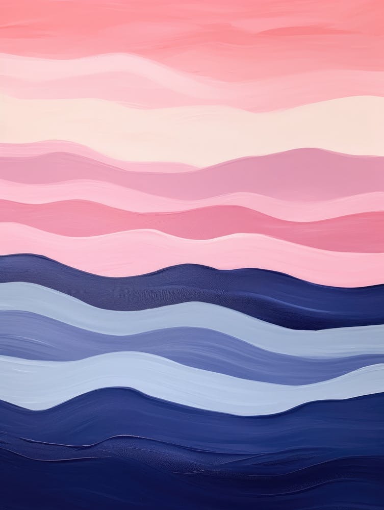 Pink And Blue Waves 1