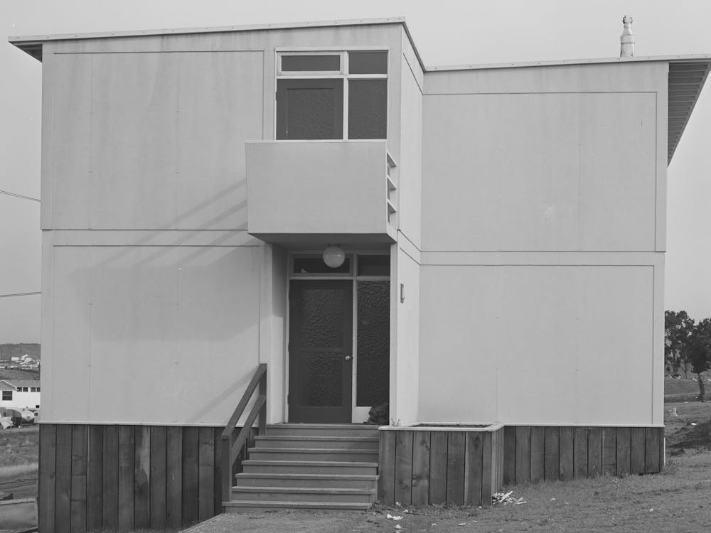 Vallejo, California, Entrance To Fsa (Farm Security Administration) Dormitory For Defense Workers By Russell Lee