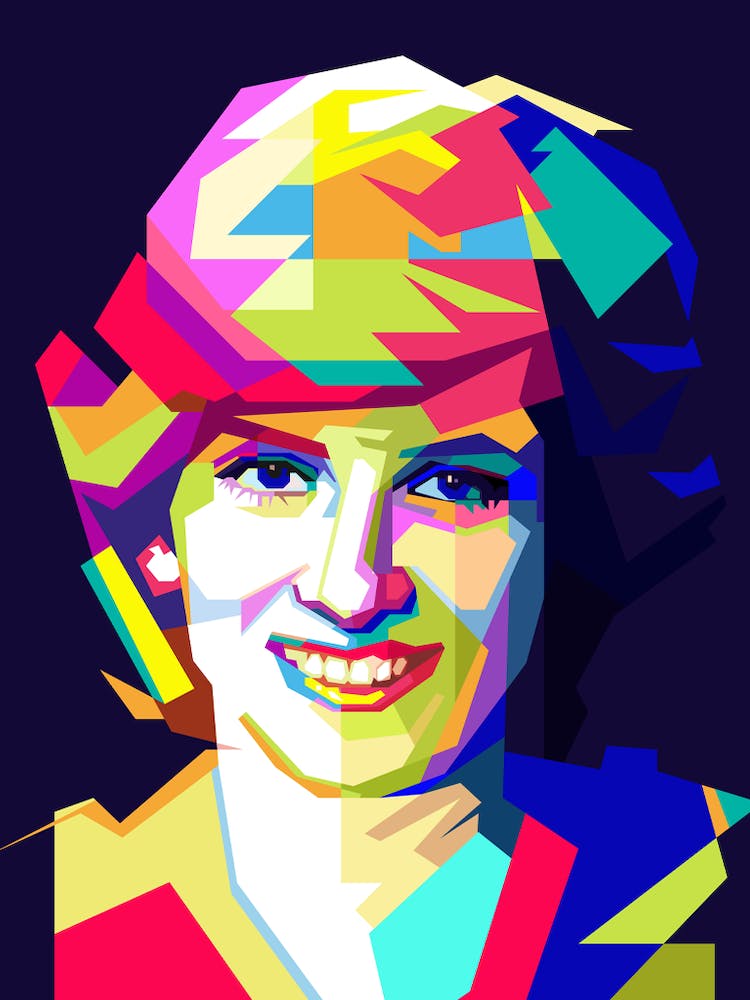 Lady Diana Plus Belle Femme Pop Art Wpap