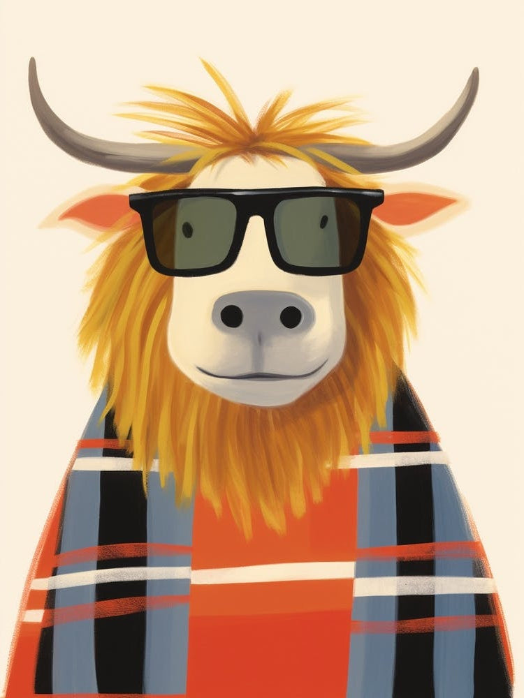 Little Yak 3 Wearing Sunglasses