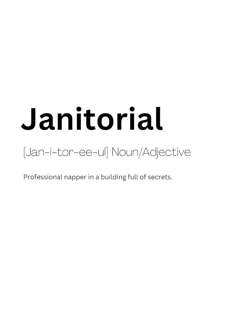 Janitorial Definition Meaning