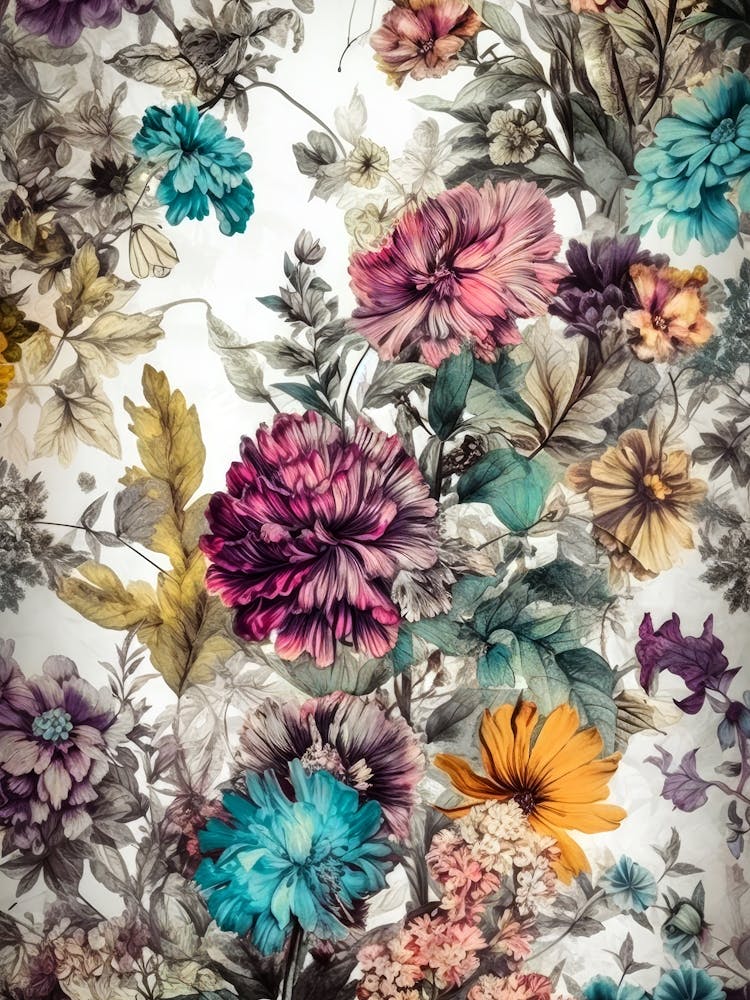 Floral Wallpaper nature meadow flowers