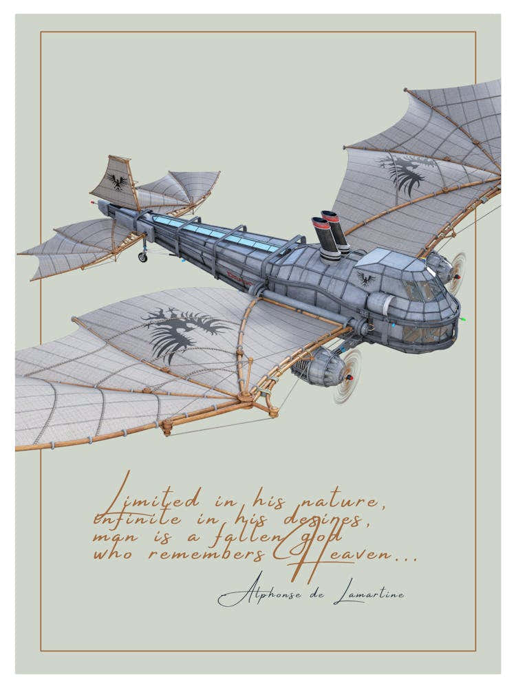 Steampunk Plane Flying Quote