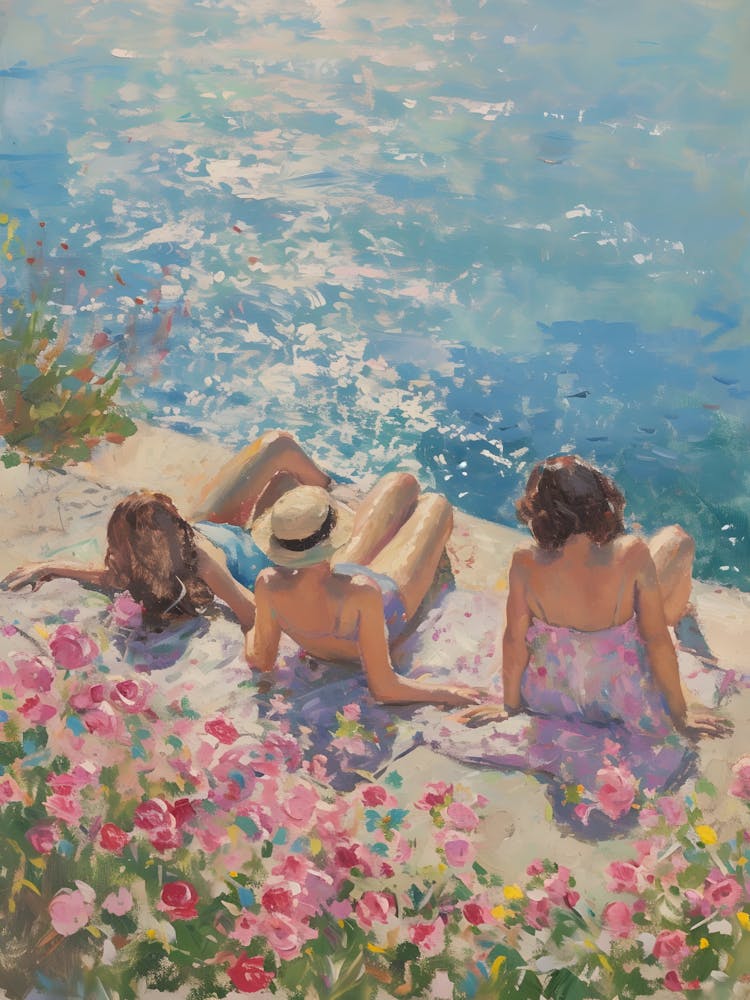 Three Women On The Beach 1