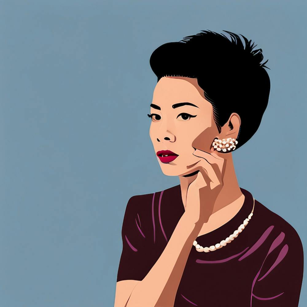Porträt einer asiatischen Frau