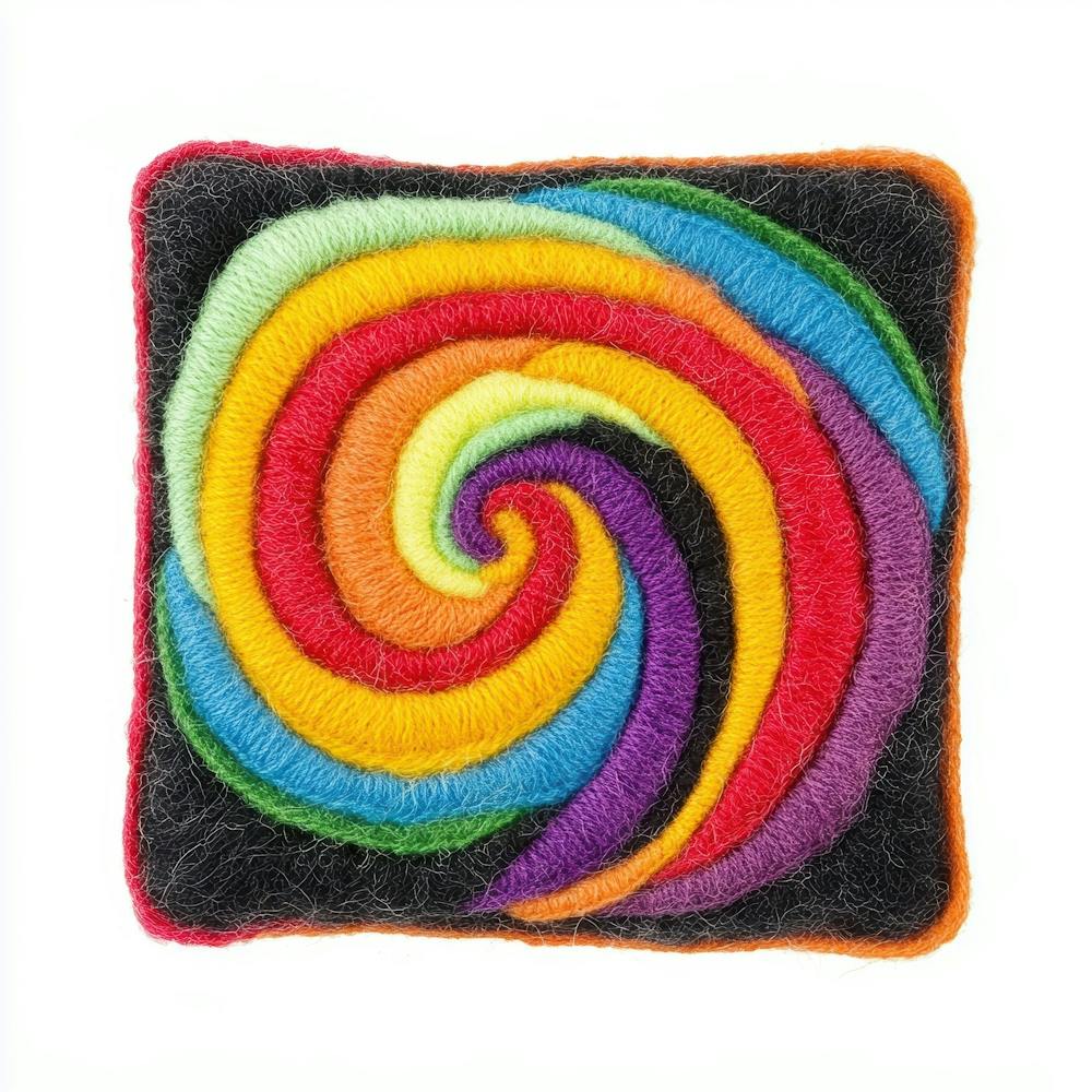 Rainbow Swirl Pillow