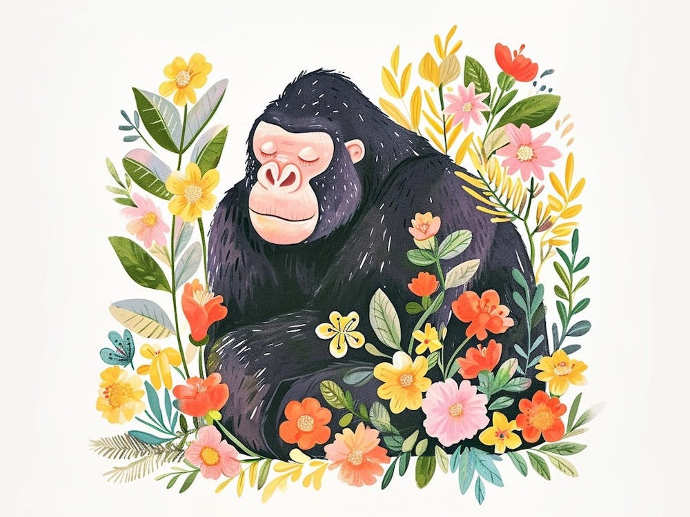 Little Floral Gorilla 3