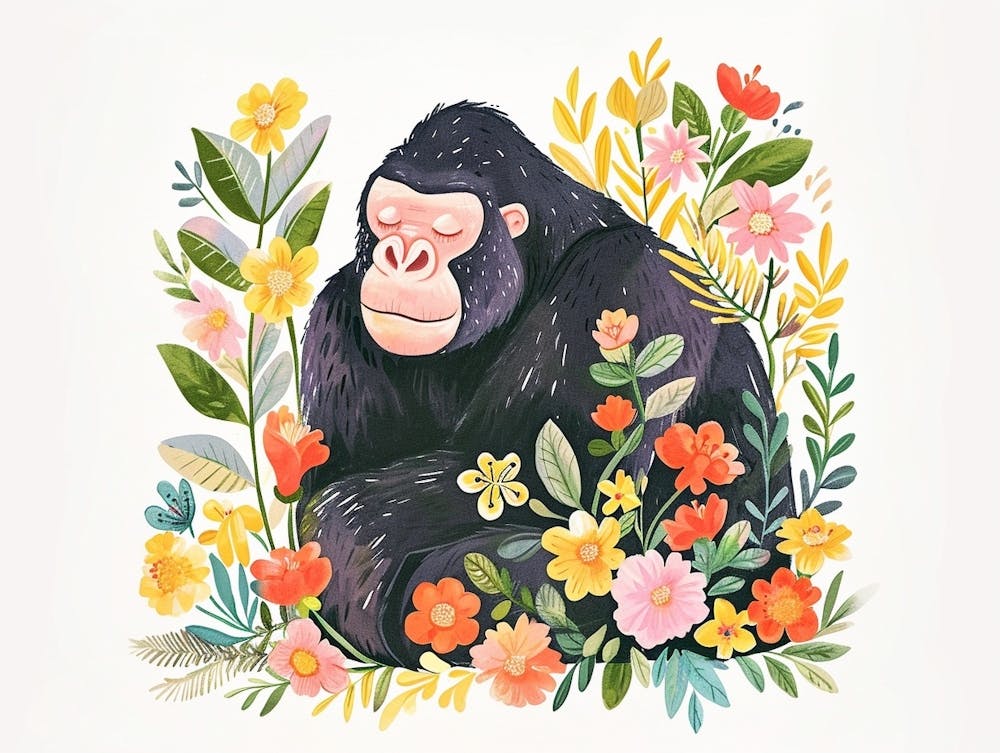 Little Floral Gorilla 3