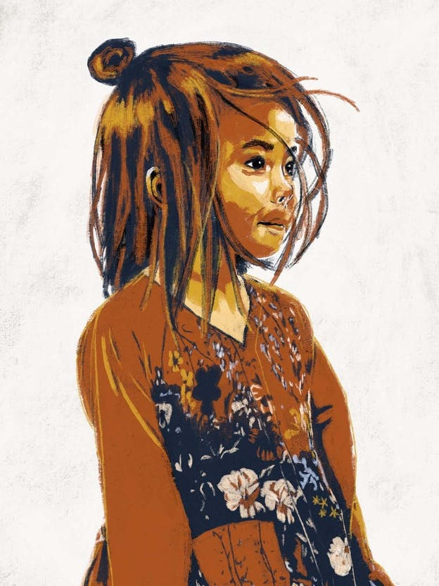 Girl Picking Flowers