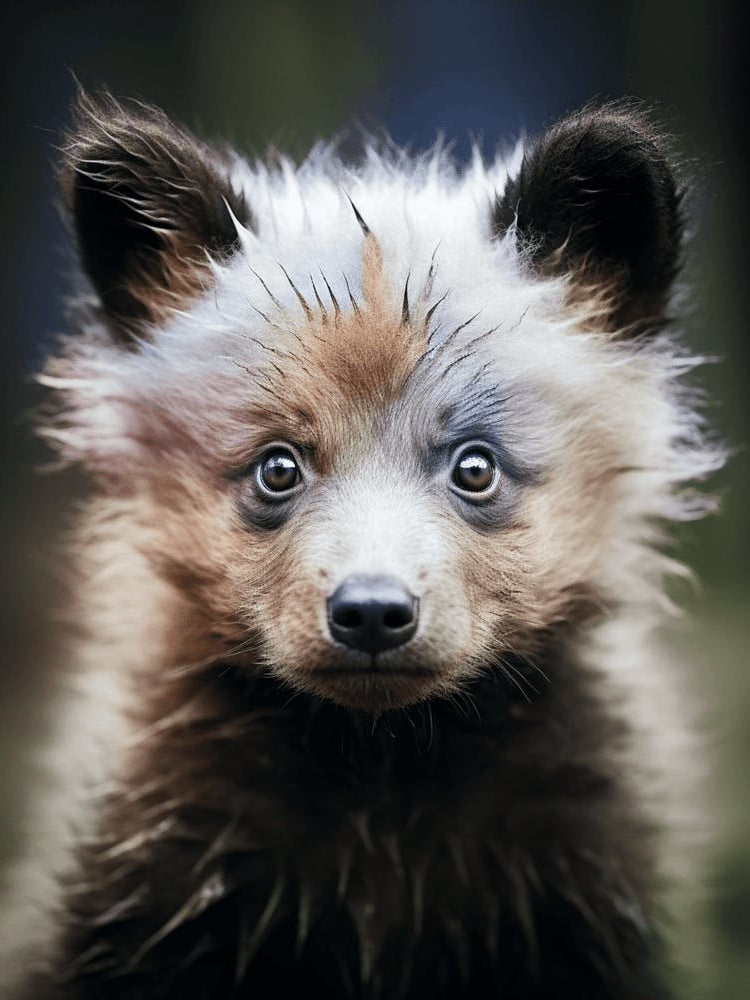 Color Photograph Of A Bear Cub