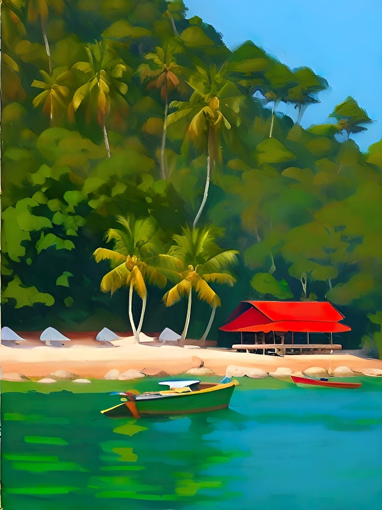 Tropical Beach Scene