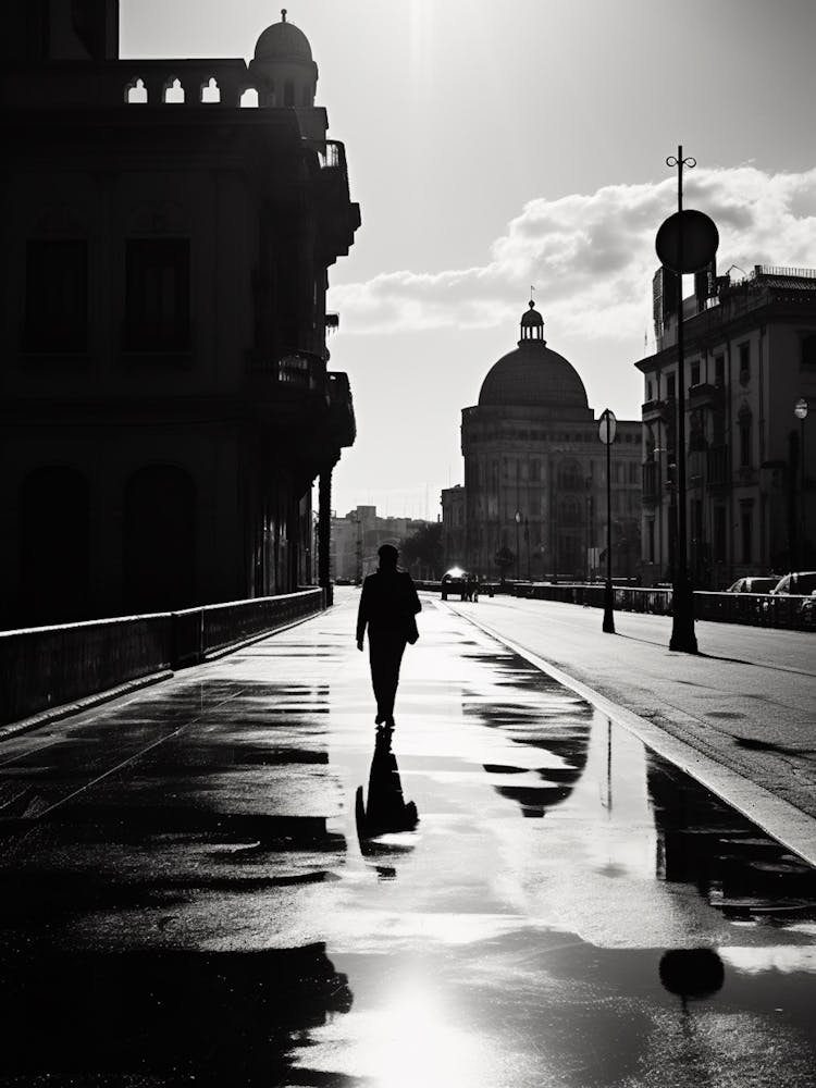 Palermo, Italy,  Black And White Analogue Photography  2