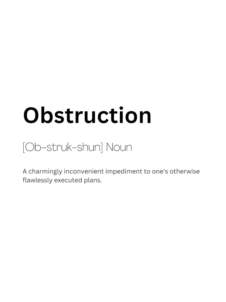 Obstruction Definition Meaning