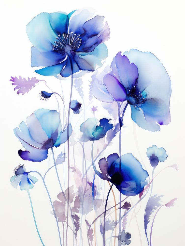 Blue Poppies 3