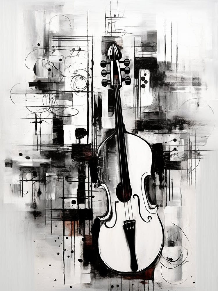 Music Abstract Black And White 4