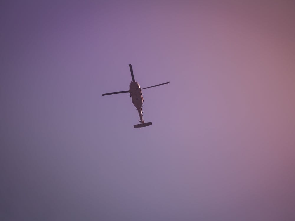 Israeli Military Uh 60 Black Hawk Helicopter Flying In The Sky