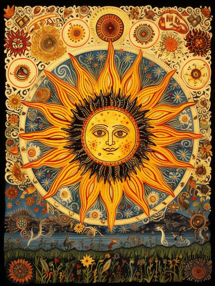 Sun Tapestry Style 