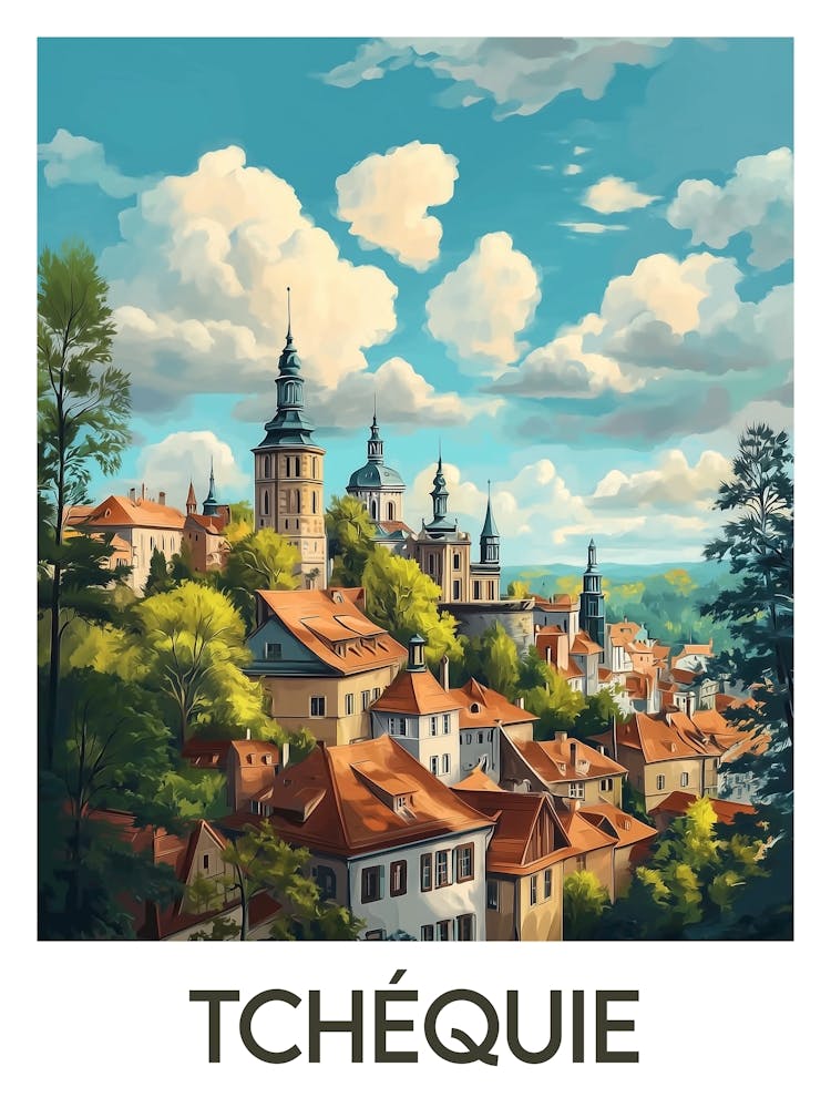 Affiche de voyage Tchéquie 1