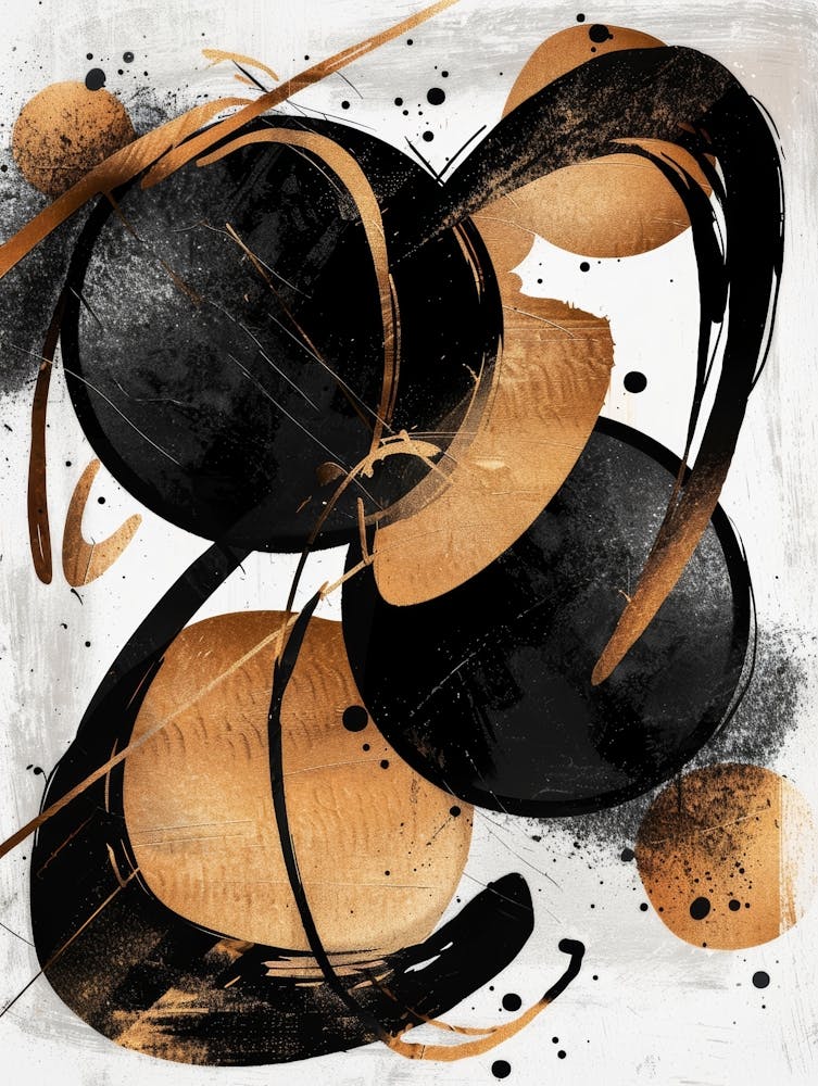 Black And Gold Canvas Print 33
