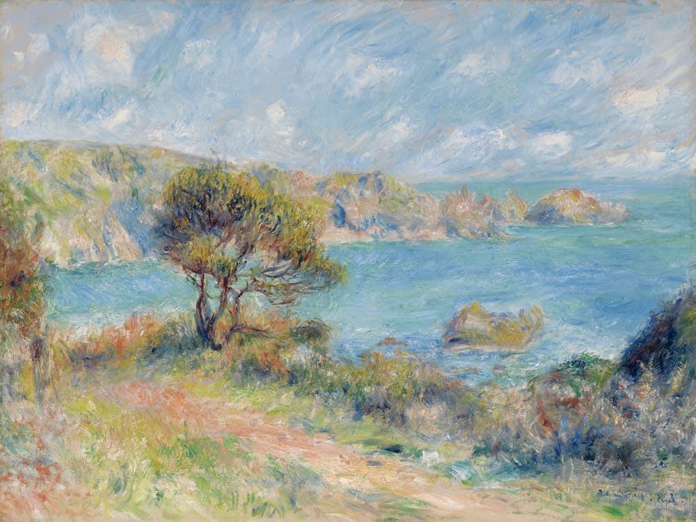 View At Guernsey (1883), Pierre Auguste Renoir