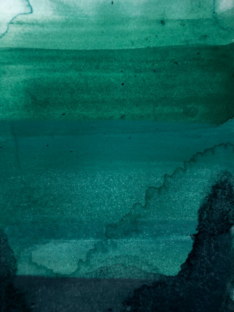Aquarell Dunkle Waldgrüns