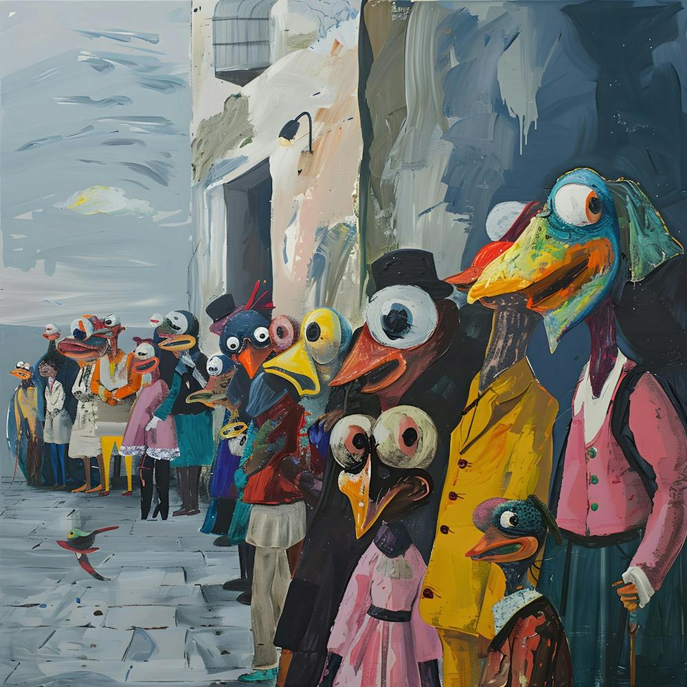 Avian Assembly on Avenue Artistry