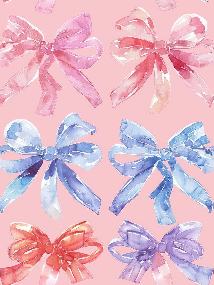 Pastel Bows 1 Pattern