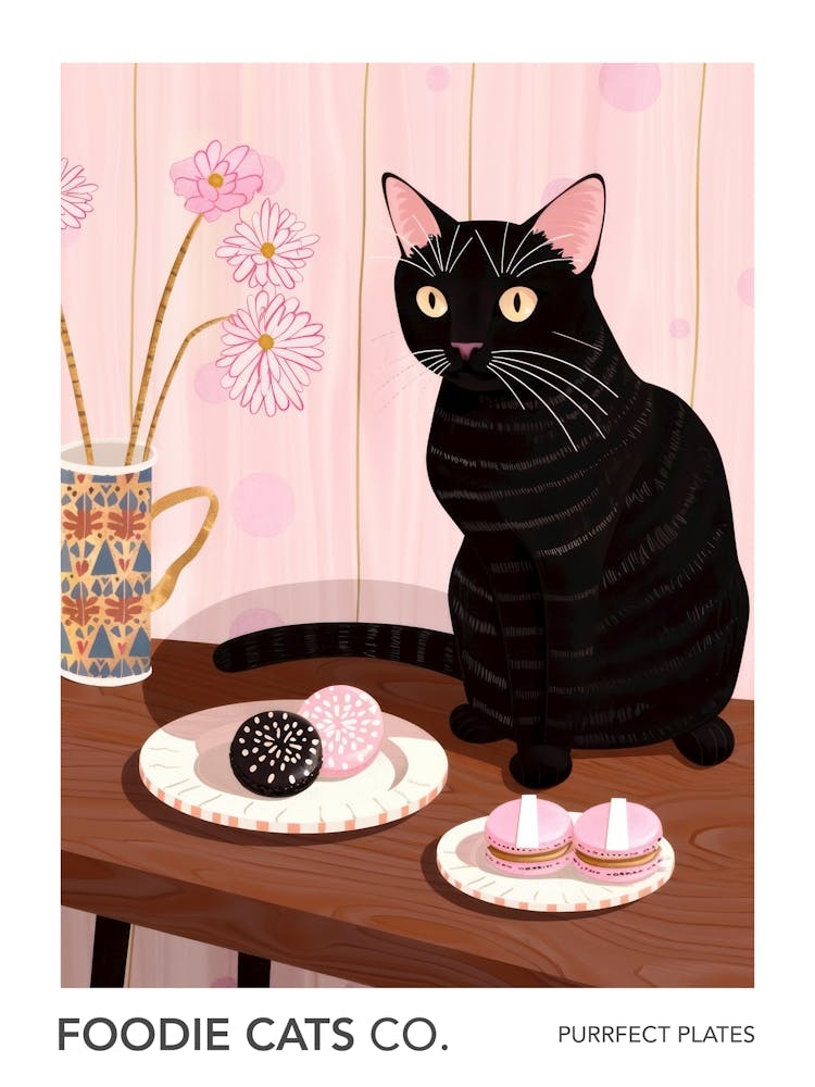 Foodie Cats Co Kitties And Macarons