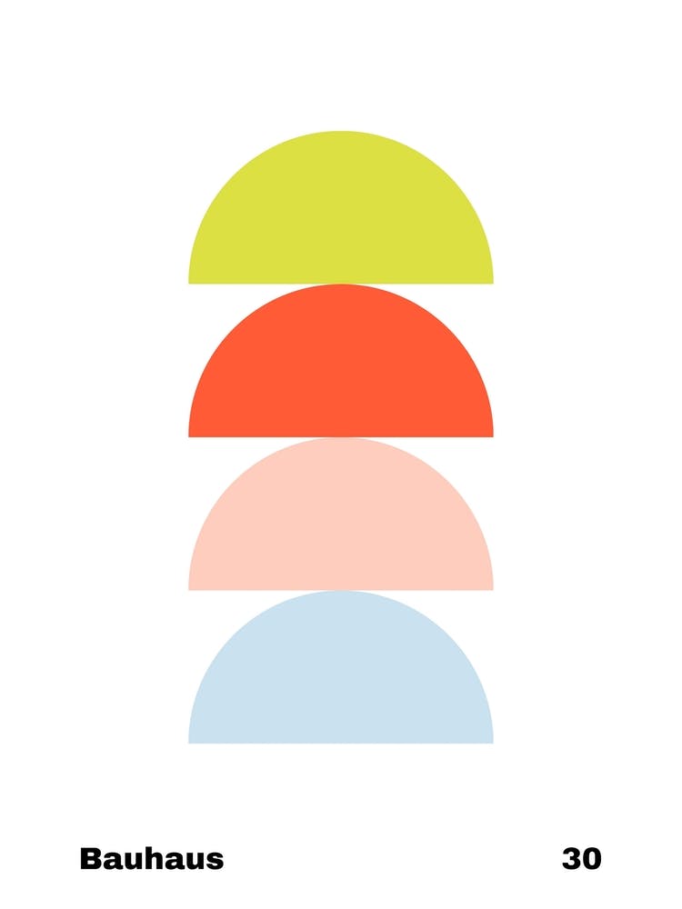 Geometric Bauhaus Poster 30