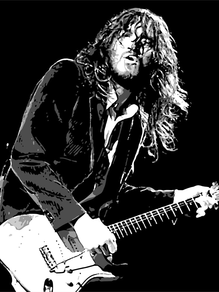 John Frusciante American Musician Legend in Monochrome