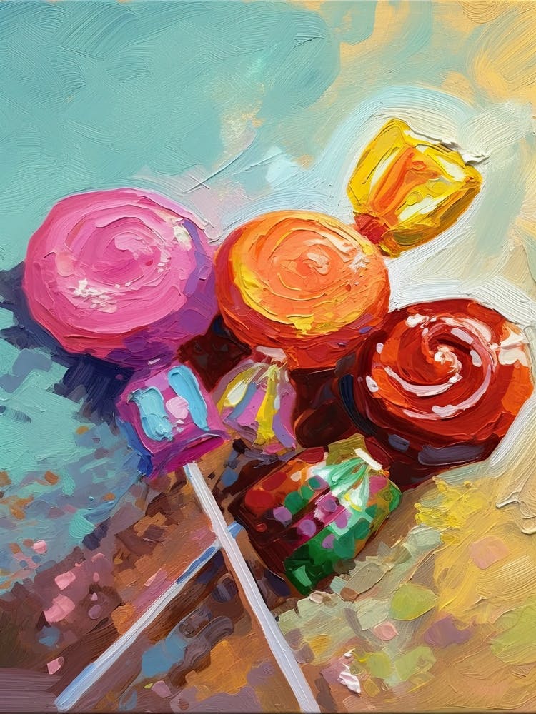Candies Oil Painting 3