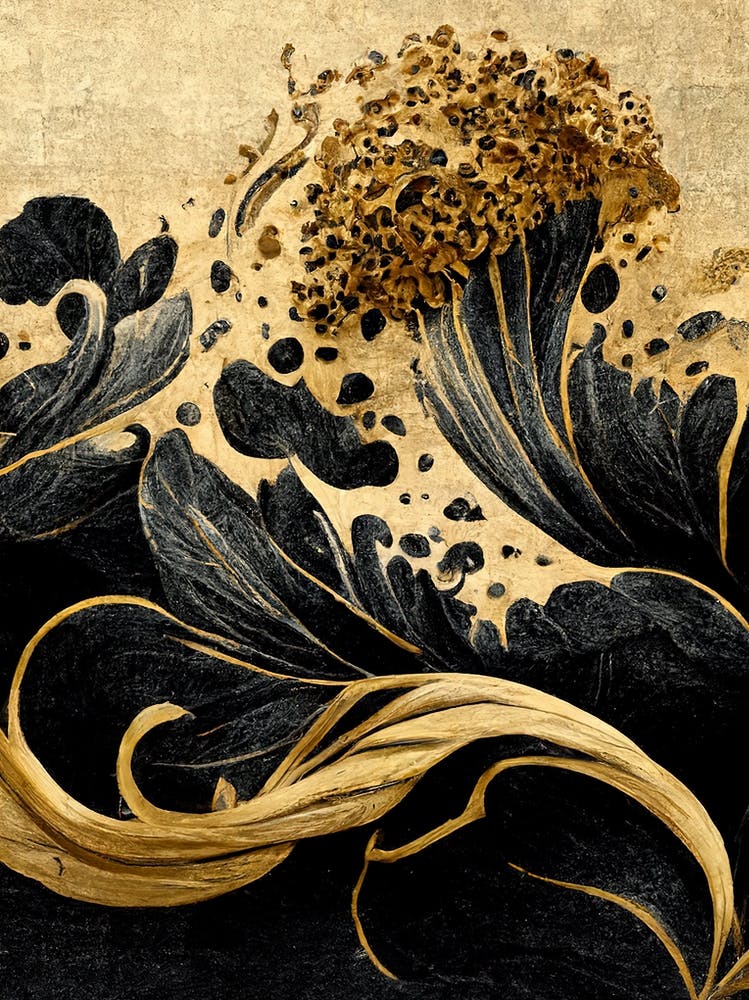 Great Waves Traditional Japanese