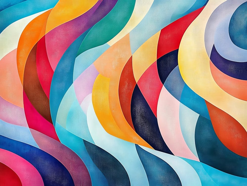 Colorful Art Image Depicting Diferent Colorful Shapes 6