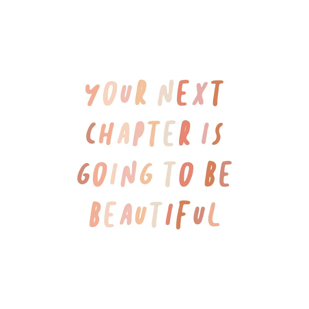 Beautiful Script Quote Square