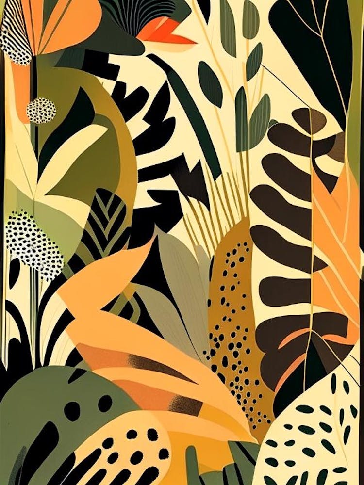 Jungle Pattern 4 Rousseau Inspired