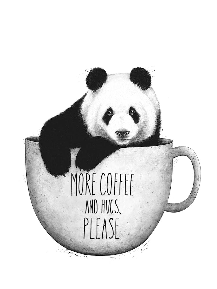 Panda With Coffee