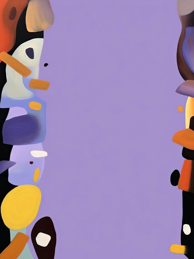 Purple Terrazzo Abstract