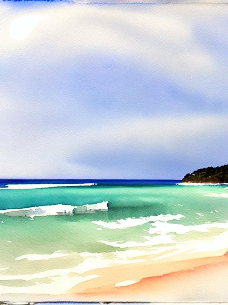 Balmoral Beach, Australia Watercolour