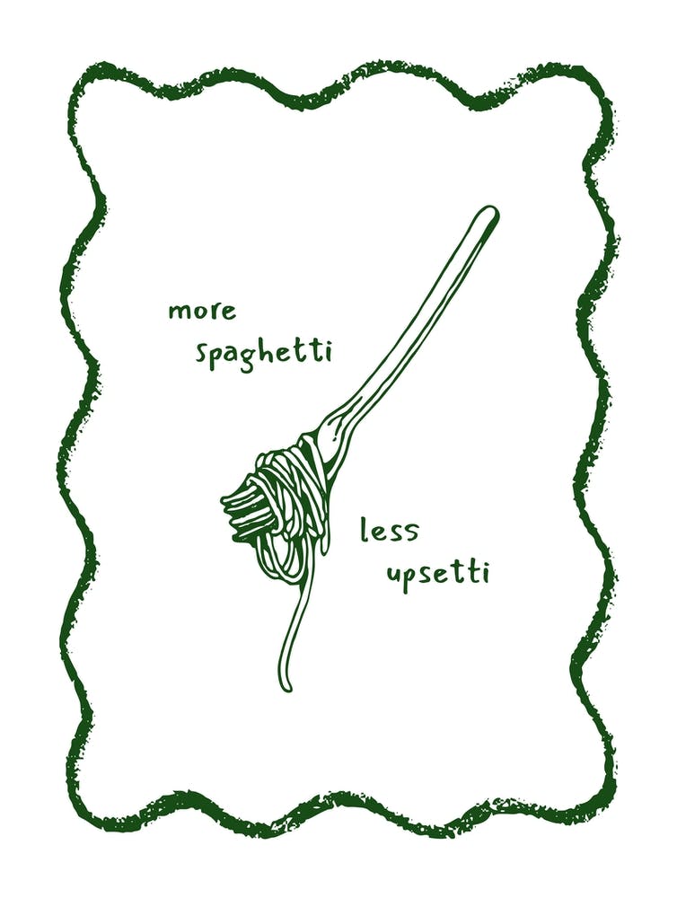 Green More Spaghetti Less Upsetti Pasta