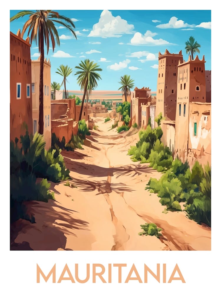 Affiche de voyage Mauritania
